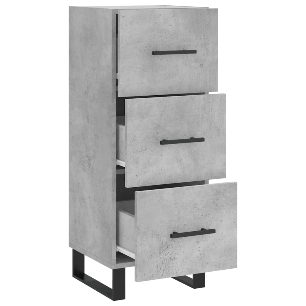 Skjenk betonggrå 34,5x34x90 cm konstruert tre