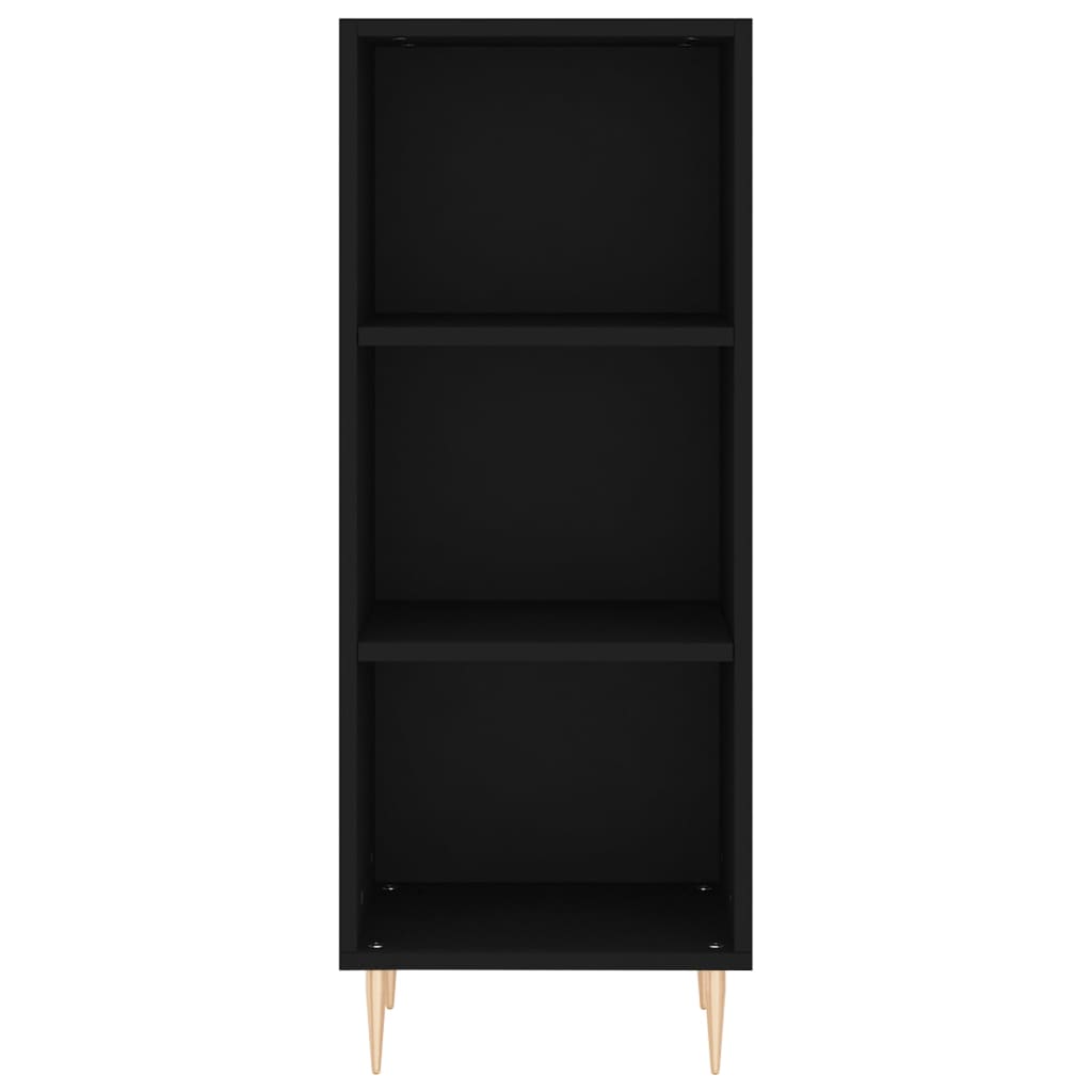 Skjenk svart 34,5x32,5x90 cm konstruert tre