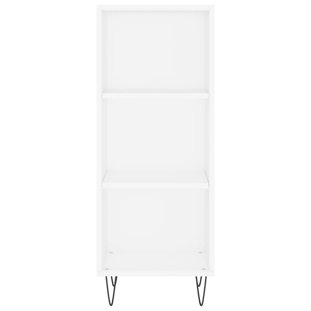 Skjenk hvit 34,5x32,5x90 cm konstruert tre