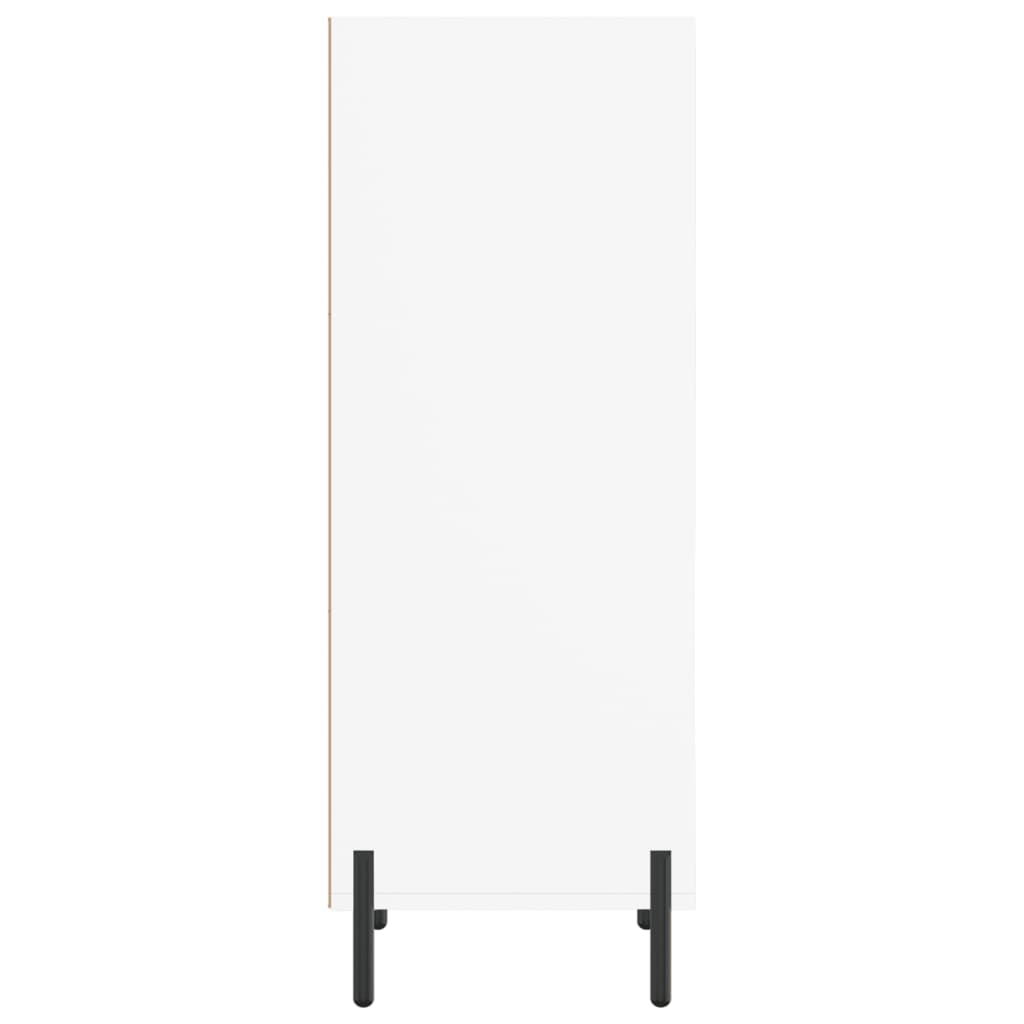 Skjenk hvit 34,5x32,5x90 cm konstruert tre