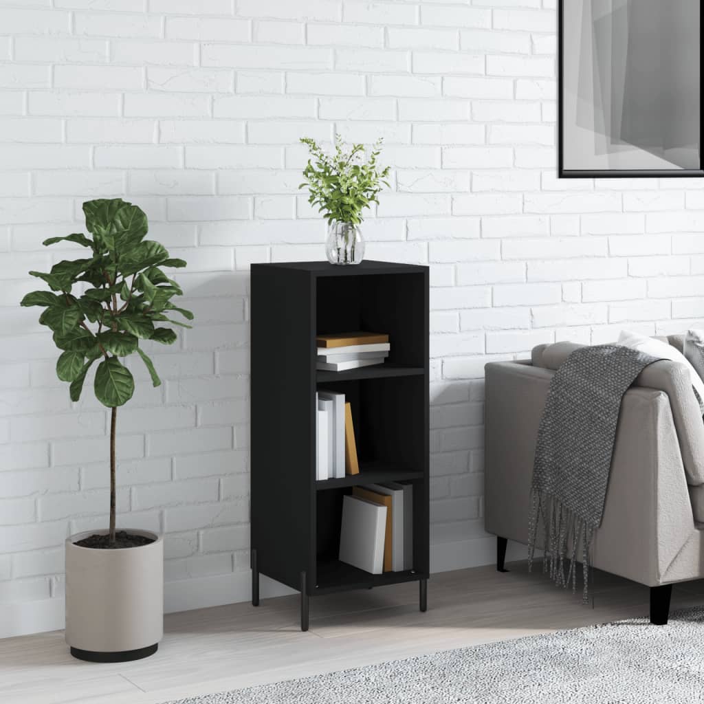 Skjenk svart 34,5x32,5x90 cm konstruert tre