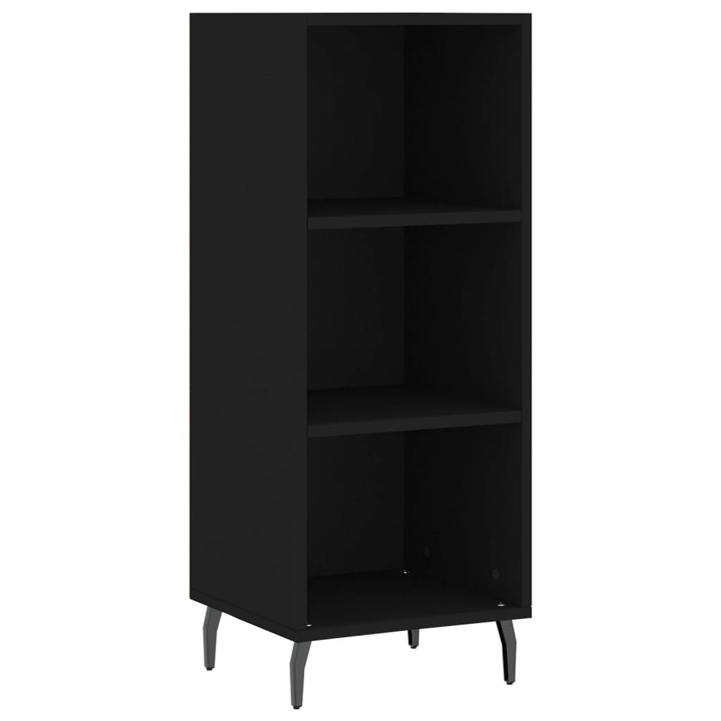 Skjenk svart 34,5x32,5x90 cm konstruert tre