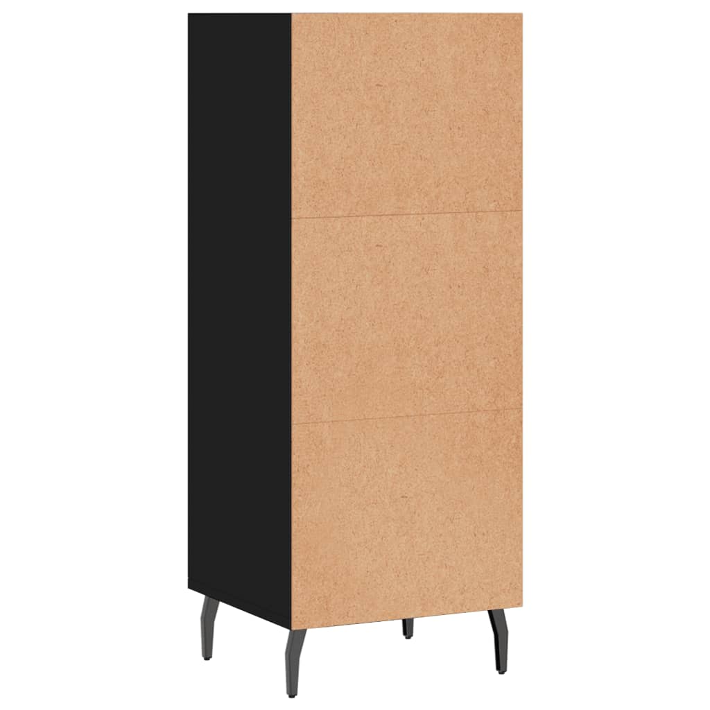 Skjenk svart 34,5x32,5x90 cm konstruert tre