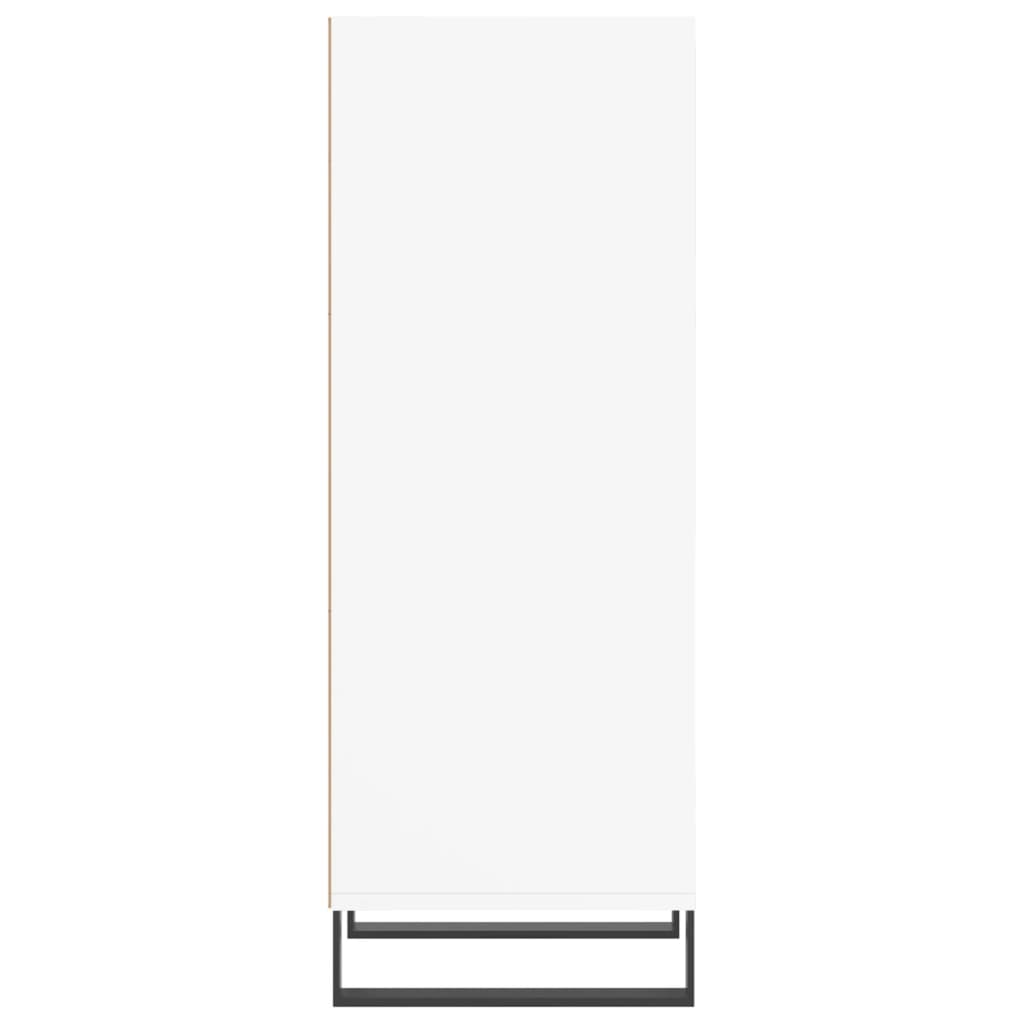 Skjenk hvit 34,5x32,5x90 cm konstruert tre