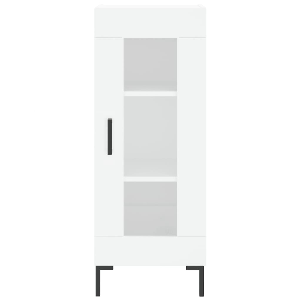 Skjenk hvit 34,5x34x90 cm konstruert tre