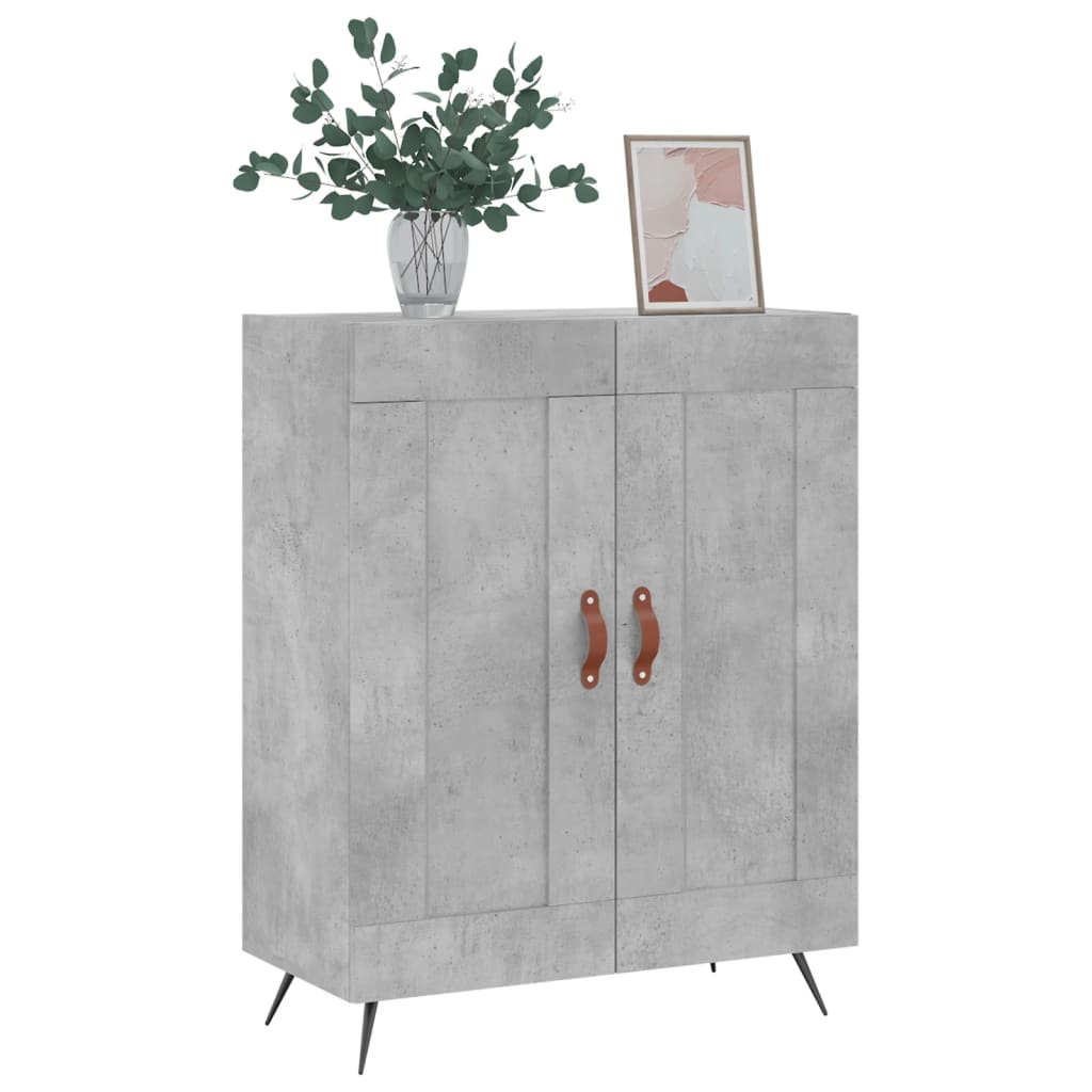 Skjenk betonggrå 69,5x34x90 cm konstruert tre
