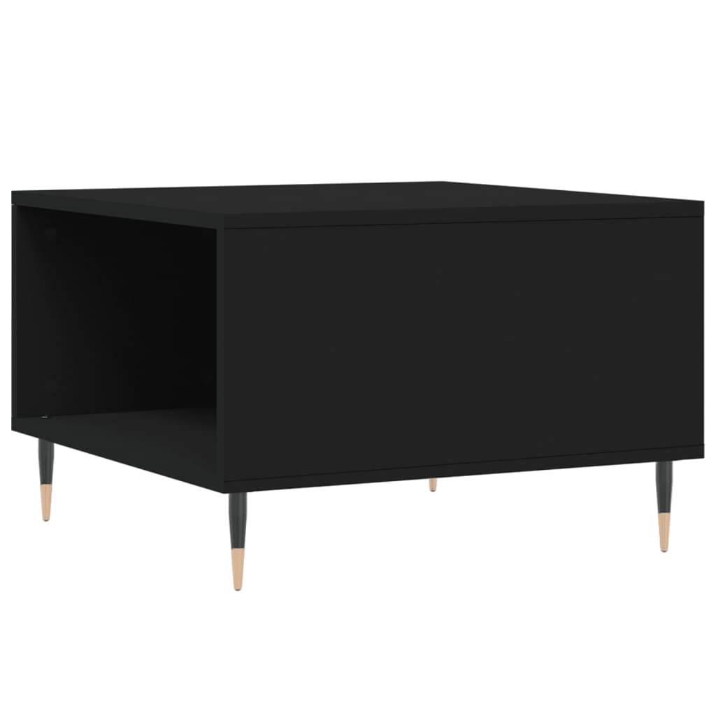 Salongbord svart 55x55x36,5 cm konstruert tre
