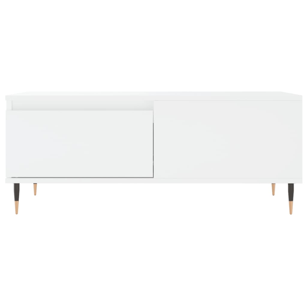 Salongbord hvit 90x50x36,5 cm konstruert tre
