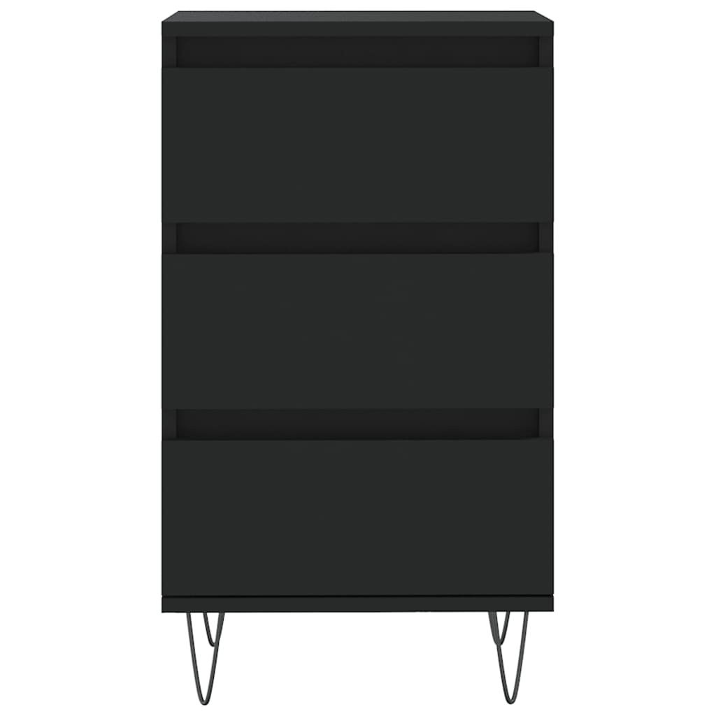 Skjenk svart 40x35x70 cm konstruert tre