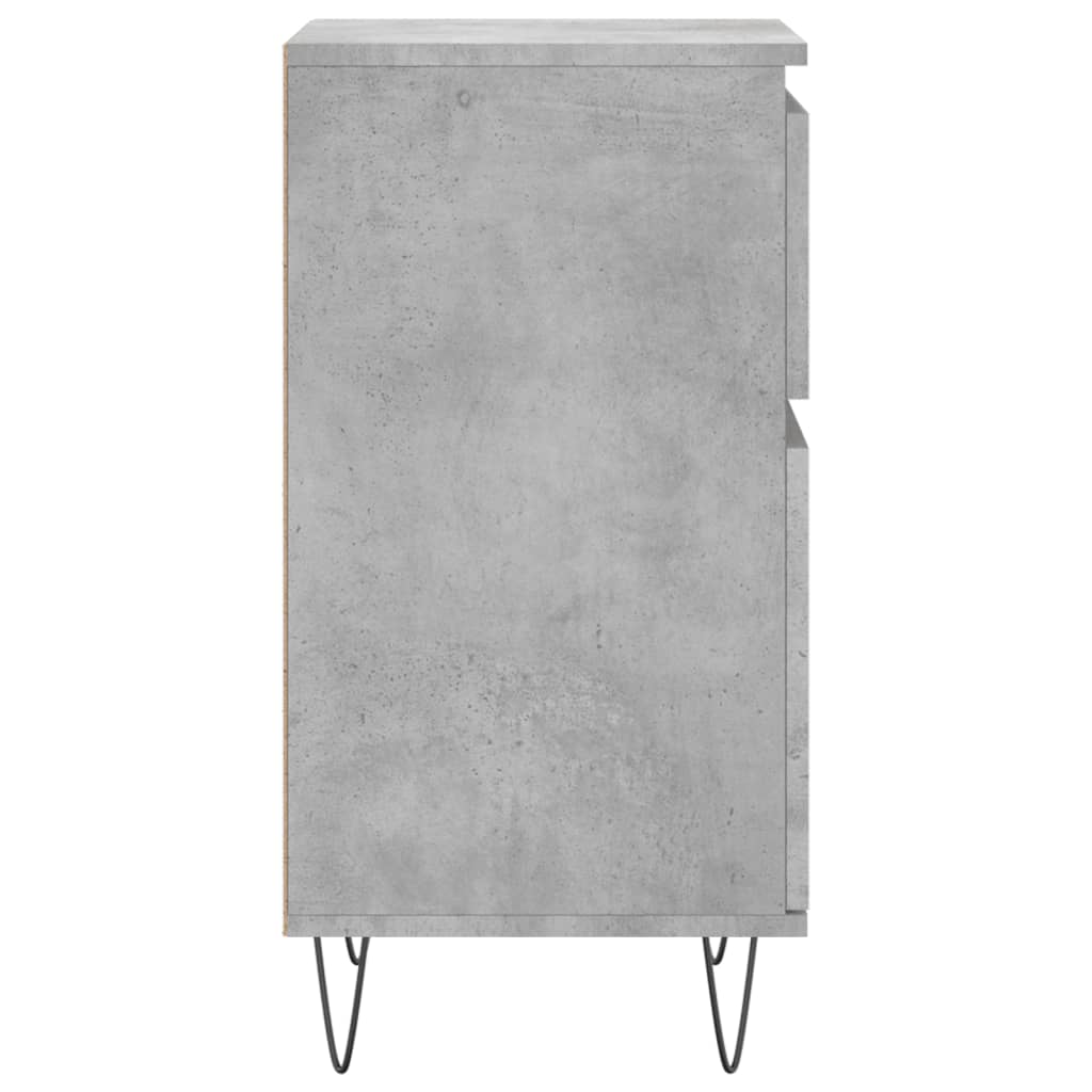 Skjenk betonggrå 40x35x70 cm konstruert tre