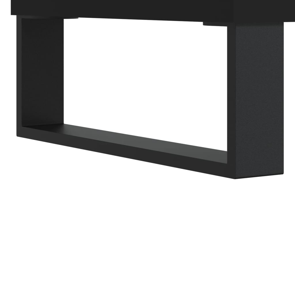 Skjenk 2 stk svart 40x35x70 cm konstruert tre
