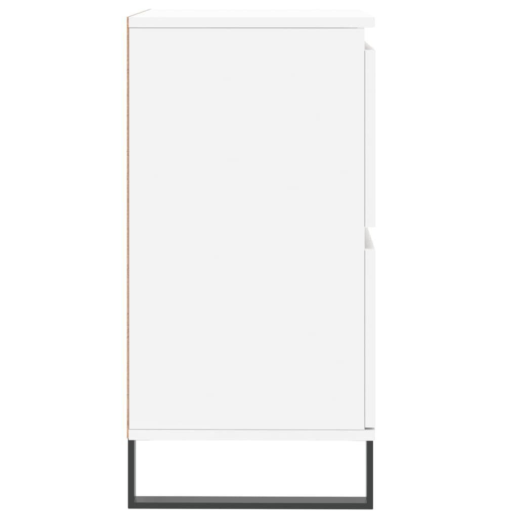 Skjenk hvit 60x35x70 cm konstruert tre