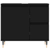 Baderomsskap svart 65x33x60 cm konstruert tre