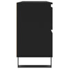 Baderomsskap svart 80x33x60 cm konstruert tre