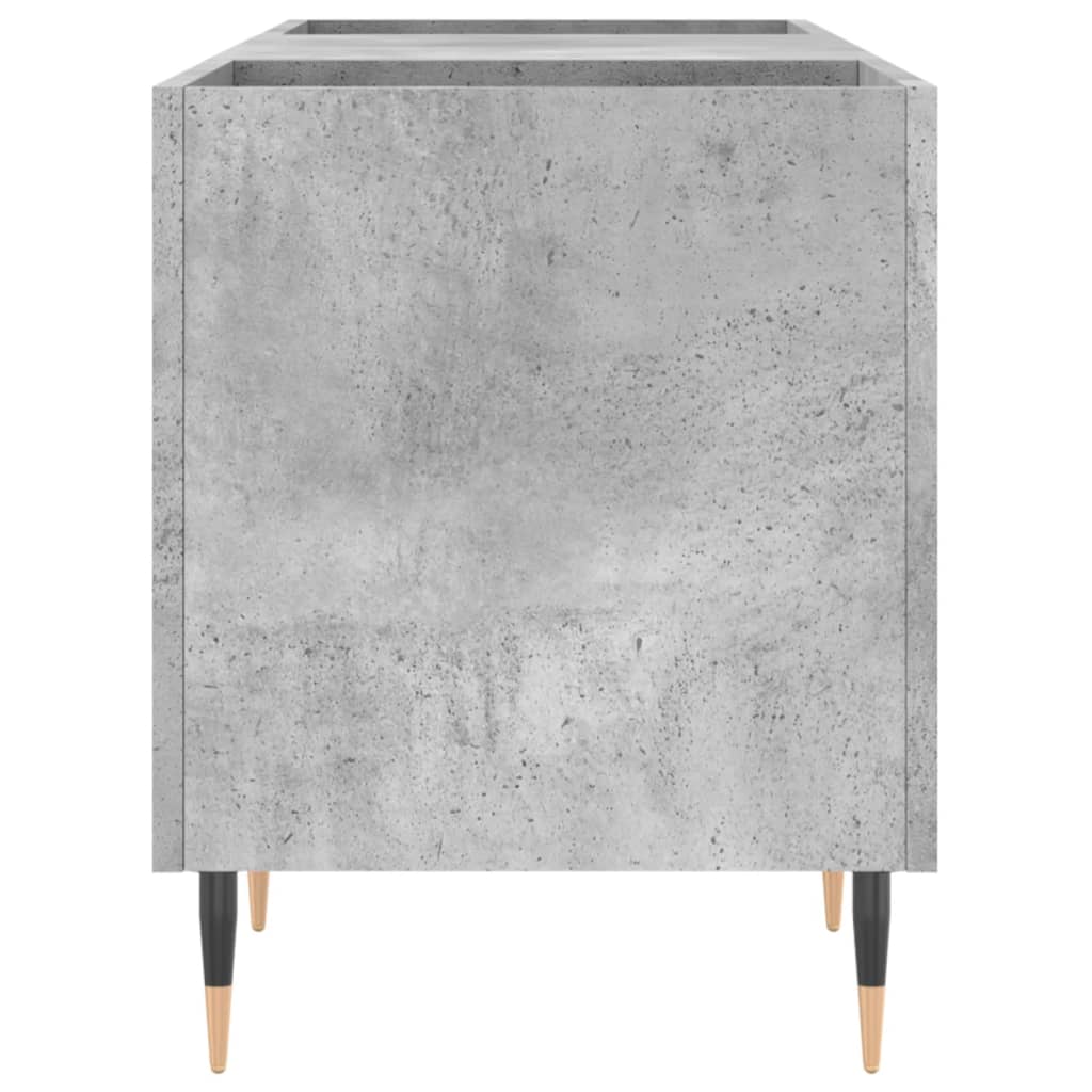 Hifi-benk betonggrå 121x38x48 cm konstruert tre