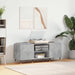 Hifi-benk betonggrå 121x38x48 cm konstruert tre
