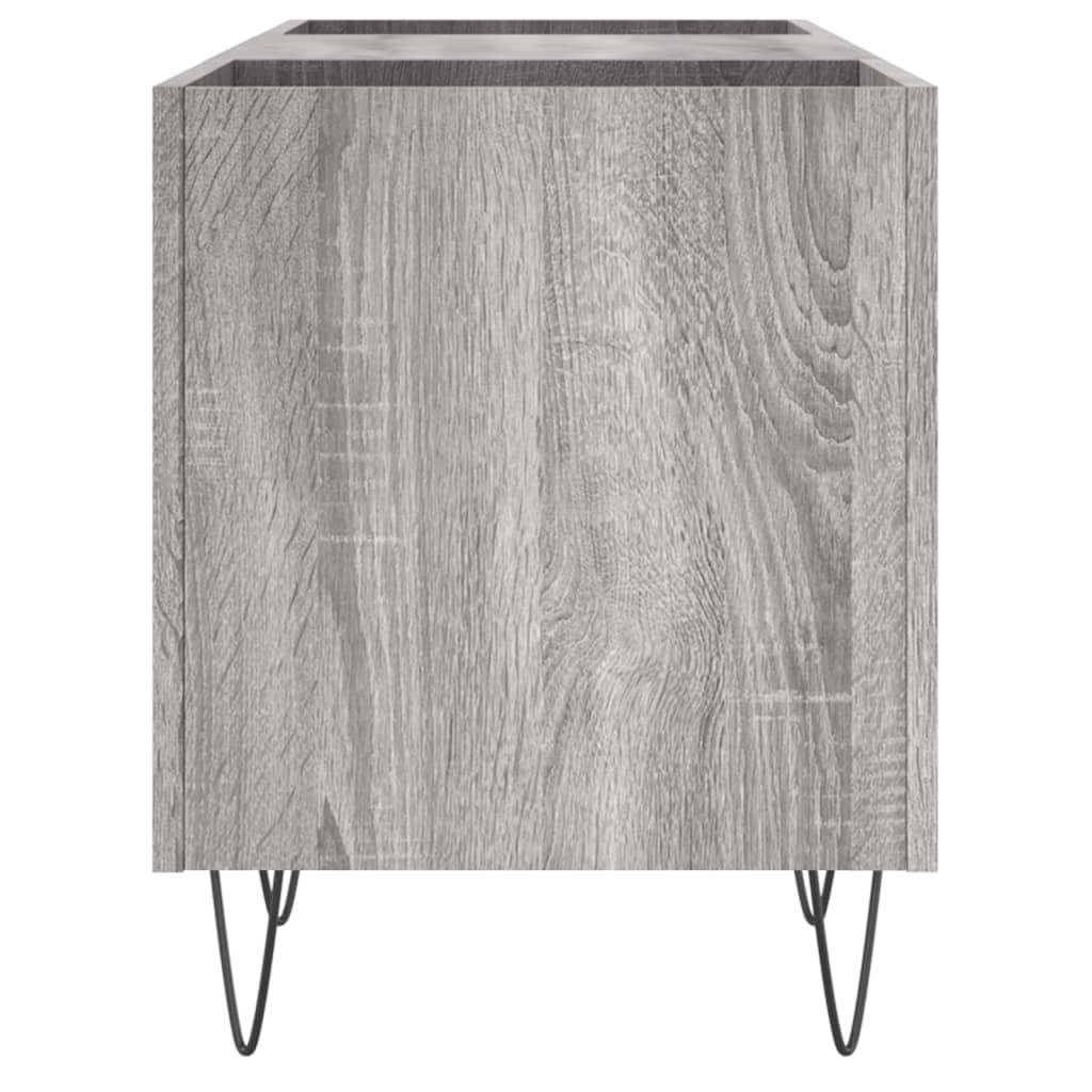 Hifi-benk grå sonoma 121x38x48 cm konstruert tre