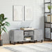 Hifi-benk betonggrå 121x38x48 cm konstruert tre