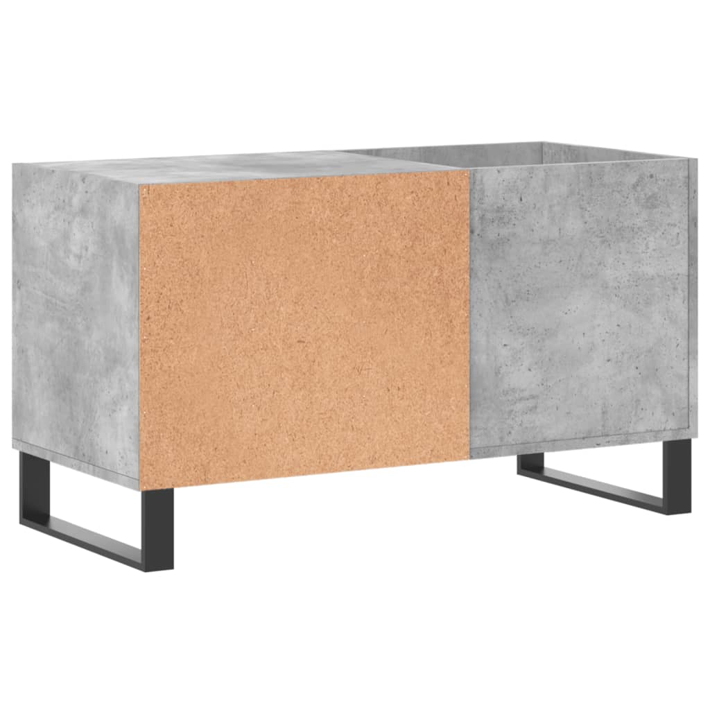 Hifi-benk betonggrå 84,5x38x48 cm konstruert tre
