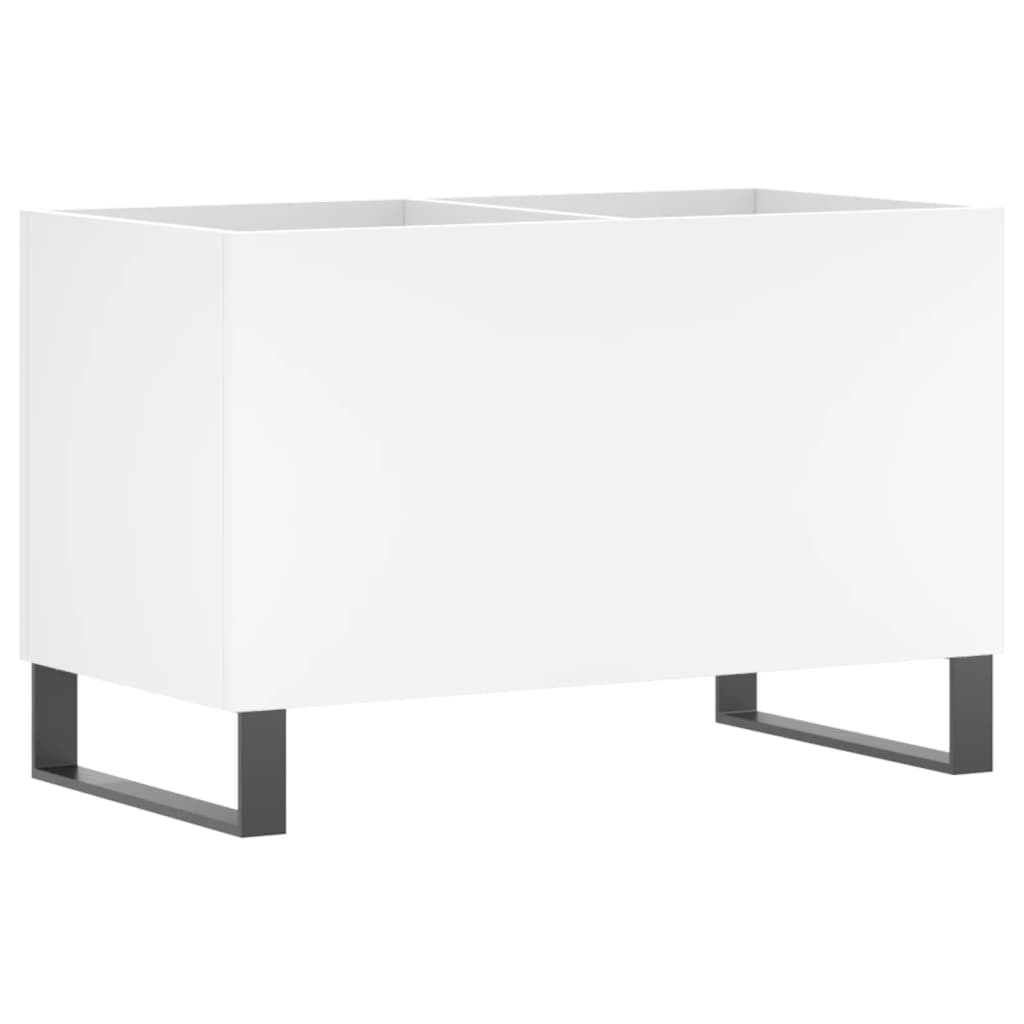 Hifi-benk hvit 74,5x38x48 cm konstruert tre