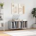 Hifi-benk betonggrå 100x38x48 cm konstruert tre