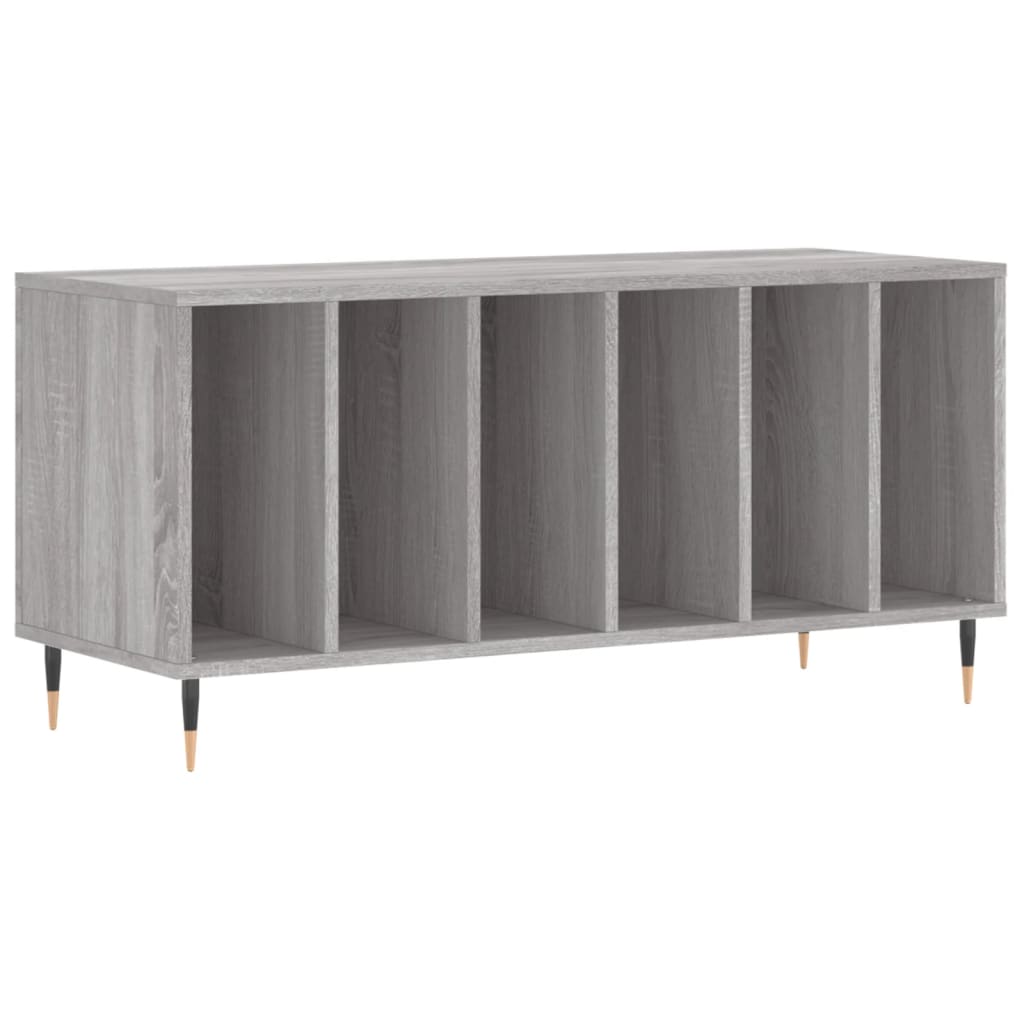 Hifi-benk grå sonoma 100x38x48 cm konstruert tre