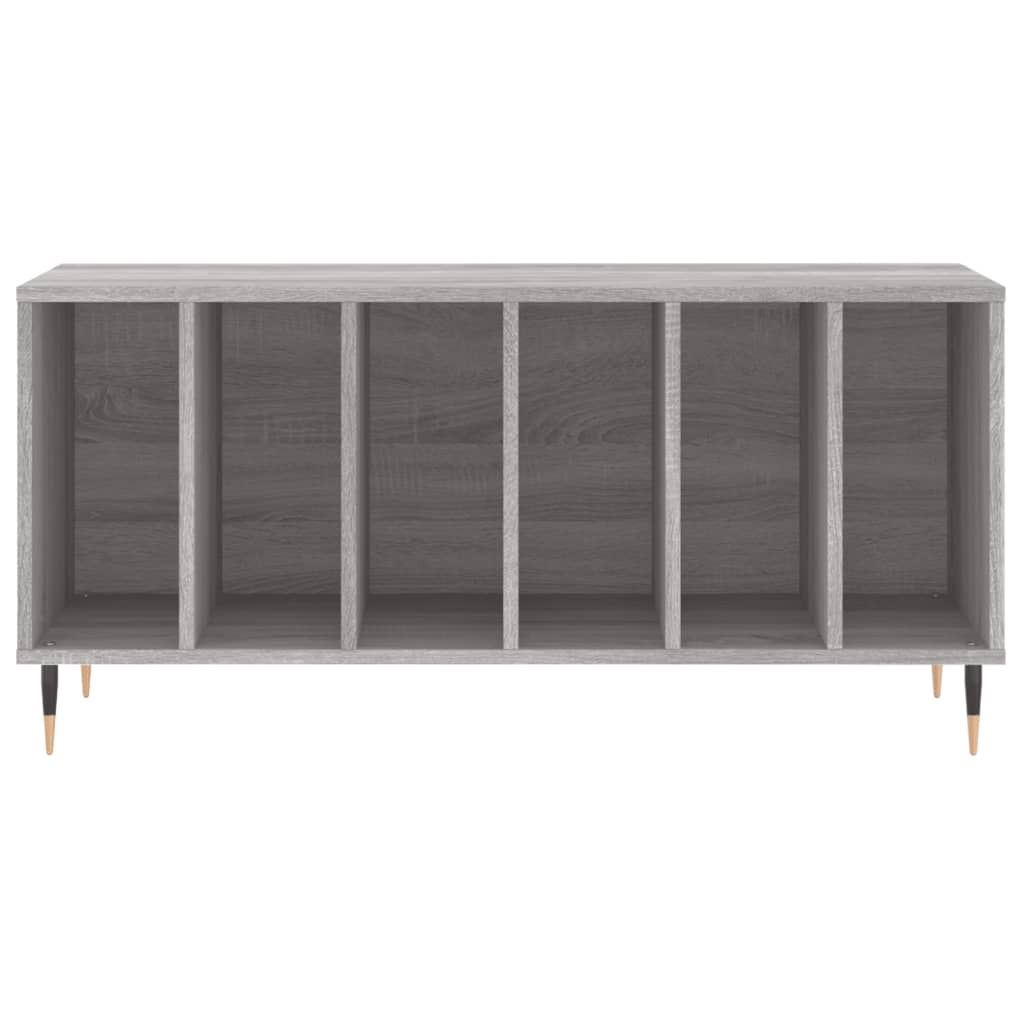 Hifi-benk grå sonoma 100x38x48 cm konstruert tre