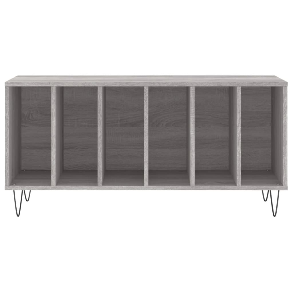 Hifi-benk grå sonoma 100x38x48 cm konstruert tre