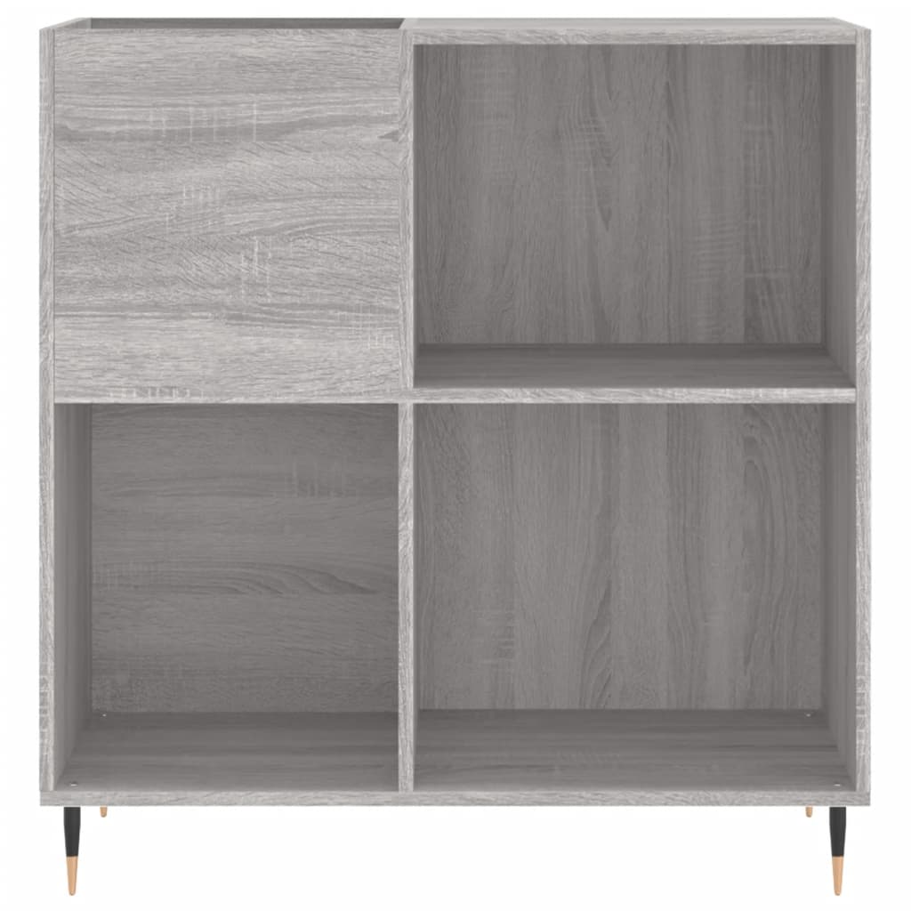 Hifi-benk grå sonoma 84,5x38x89 cm konstruert tre
