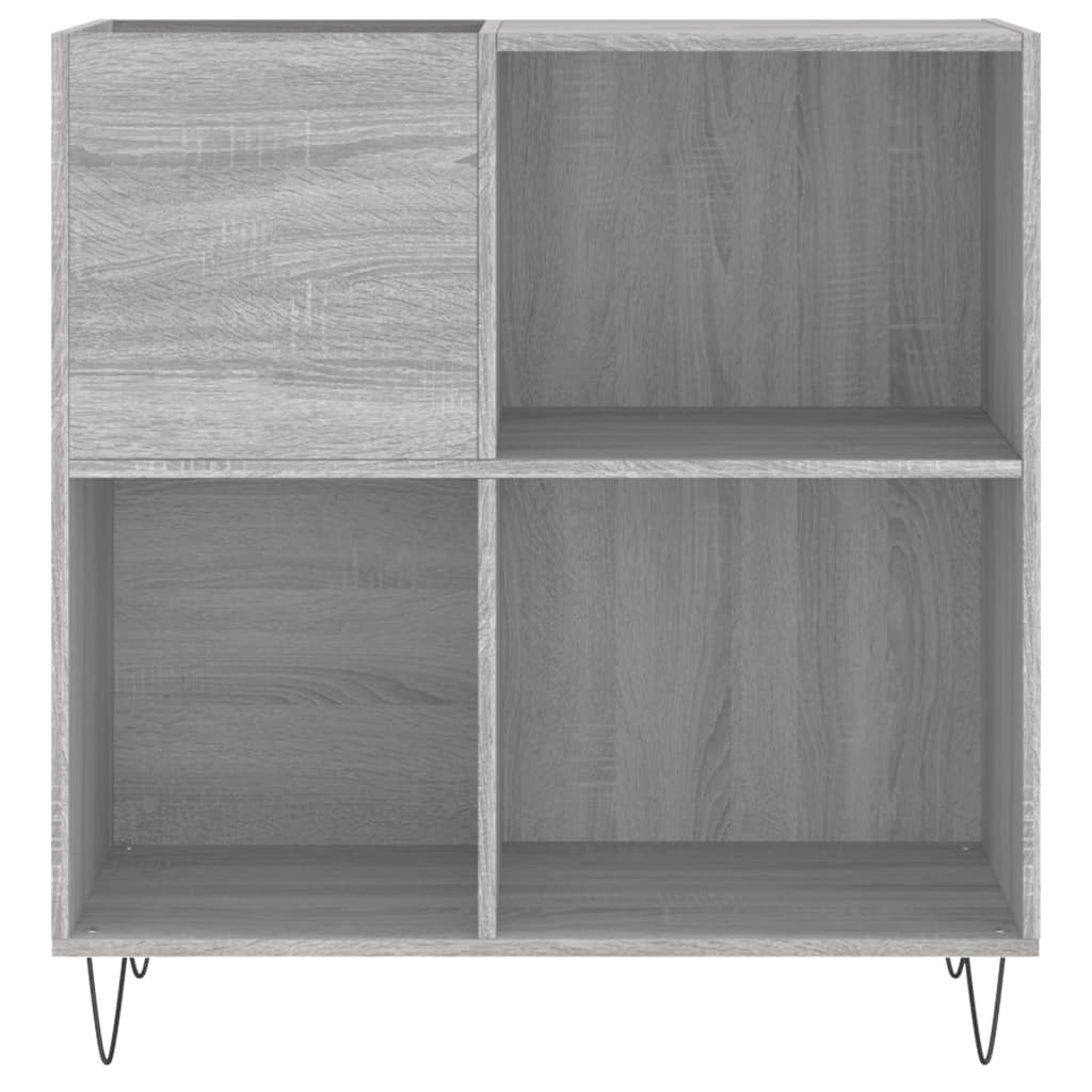Hifi-benk grå sonoma 84,5x38x89 cm konstruert tre