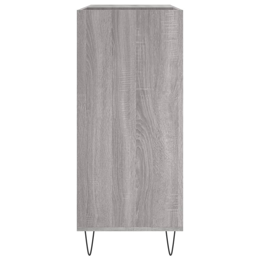 Hifi-benk grå sonoma 84,5x38x89 cm konstruert tre