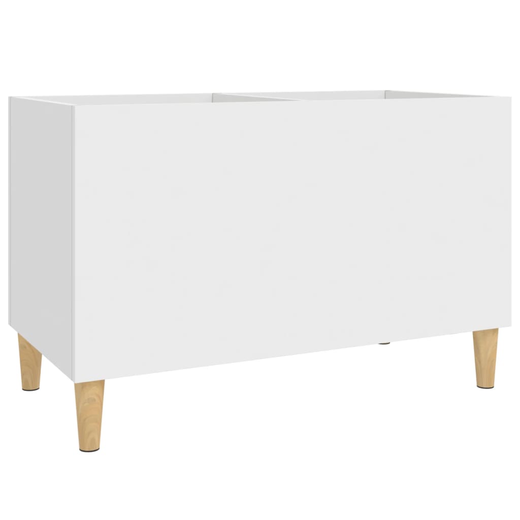 Hifi-benk hvit 74,5x38x48 cm konstruert tre