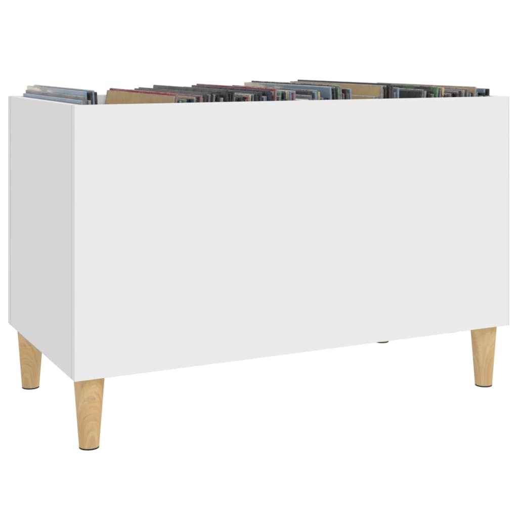 Hifi-benk hvit 74,5x38x48 cm konstruert tre