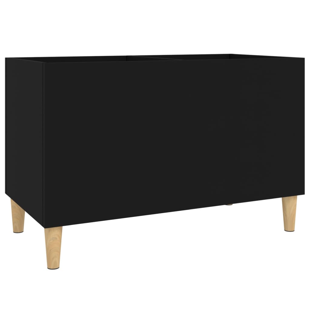Hifi-benk svart 74,5x38x48 cm konstruert tre