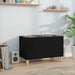 Hifi-benk svart 74,5x38x48 cm konstruert tre