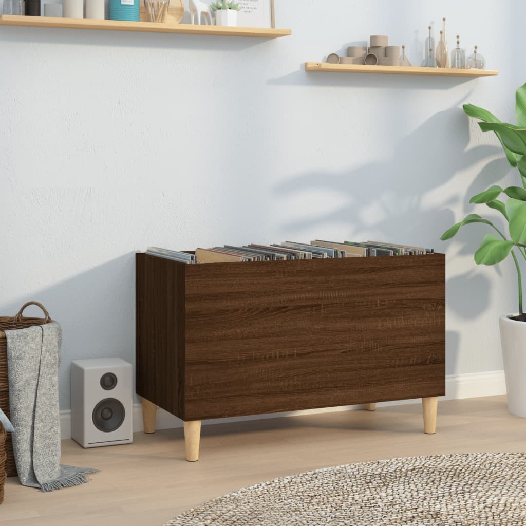 Hifi-benk brun eik 74,5x38x48 cm konstruert tre
