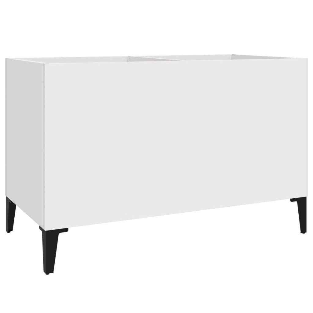 Hifi-benk hvit 74,5x38x48 cm konstruert tre