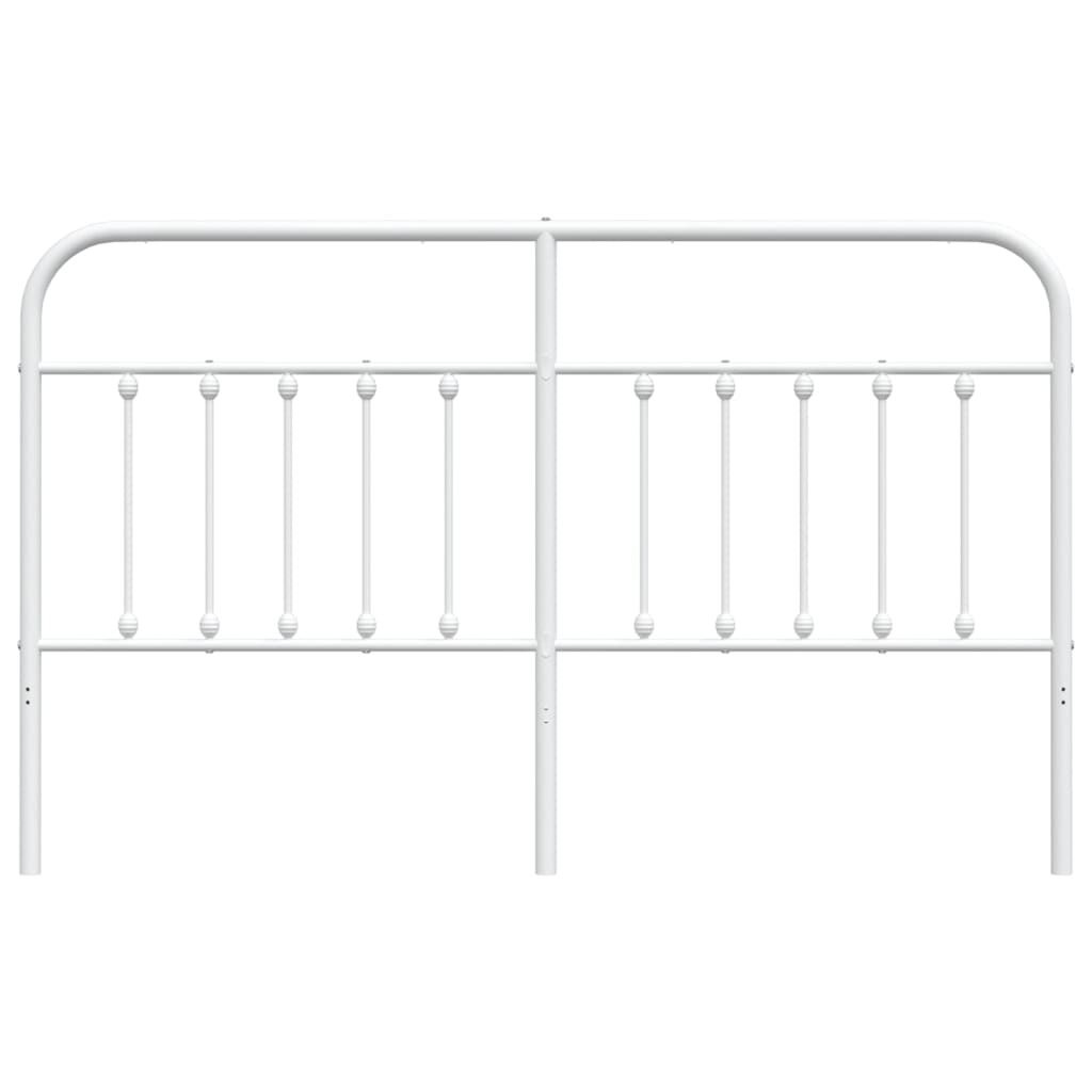 Utskiftbar sengegavl i metall hvit 180 cm