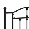 Sengeramme i metall med hodegavl svart 107x203 cm