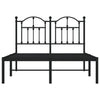 Sengeramme i metall med hodegavl svart 120x190 cm
