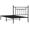 Sengeramme i metall med hodegavl svart 100x190 cm