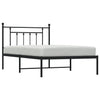 Sengeramme i metall med hodegavl svart 107x203 cm