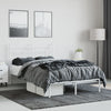 Sengeramme i metall med hodegavl hvit 135x190 cm