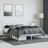 Sengeramme i metall med hodegavl hvit 140x190 cm