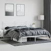 Sengeramme i metall med sengegavl hvit 160x200 cm