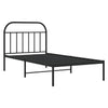 Sengeramme i metall med hodegavl svart 107x203 cm