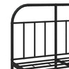 Sengeramme i metall med hodegavl svart 120x190 cm