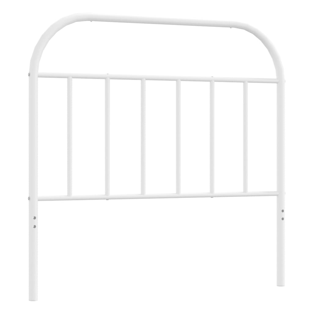 Utskiftbar sengegavl i metall hvit 100 cm