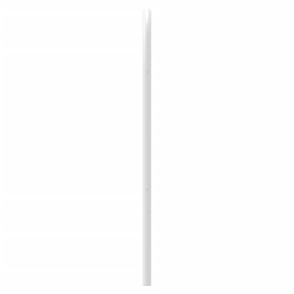 Utskiftbar sengegavl i metall hvit 100 cm