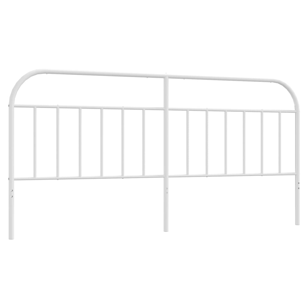 Utskiftbar sengegavl i metall hvit 200 cm